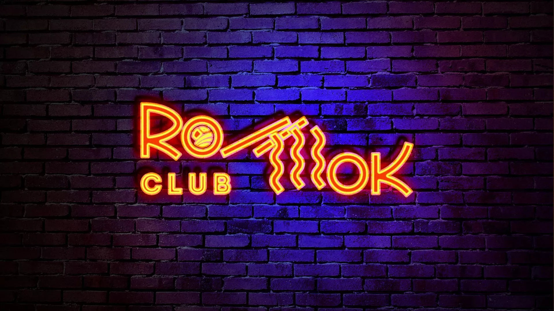 Разработка интерьерной вывески суши-бара «Roll Wok Club» в Щелково