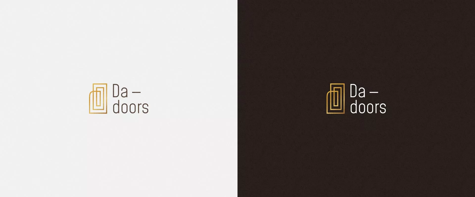 Разработка логотипа для компании «DA-DOORS» в Щелково
